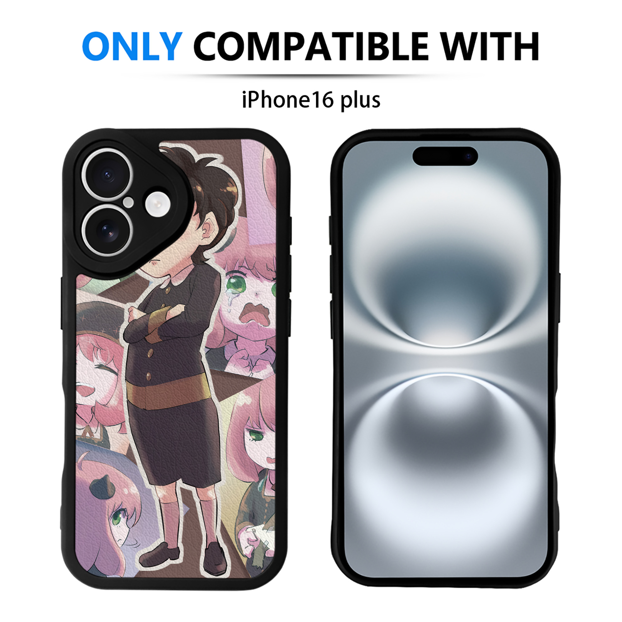（画像用） SPY×FAMILY间谍家家酒 【iPhone 16シリーズ対応】シリコンスマホケース（レザー調） 材質：シリコン